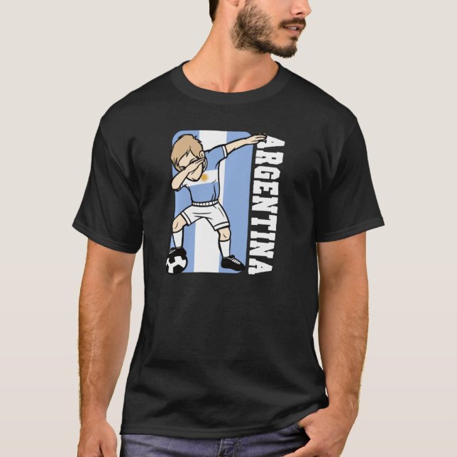 Camiseta Dabbing Soccer Boy Argentina (Frente)
