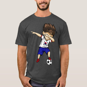 Camiseta Dabbing Soccer Boy Coreia do Sul Pé Coreano Jersey