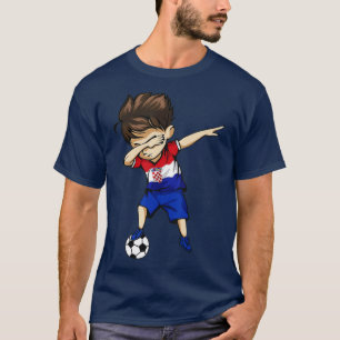 Camiseta Dabbing Soccer Boy Croácia Jersey Croata