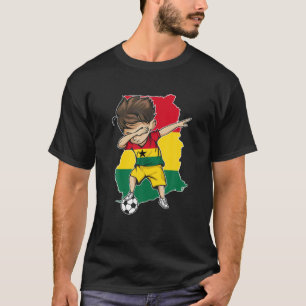 Camiseta Dabbing Soccer Boy Gana Jersey - Bandeira do Mapa 