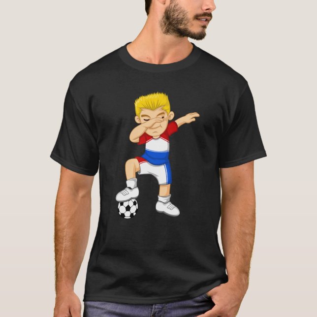 Camiseta Dabbing Soccer Boy Netherlands Jersey Best Dutch F (Frente)