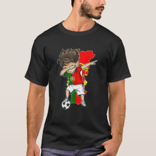 Camiseta Dabbing Soccer Boy Portugal Jersey - Mapa de Portu