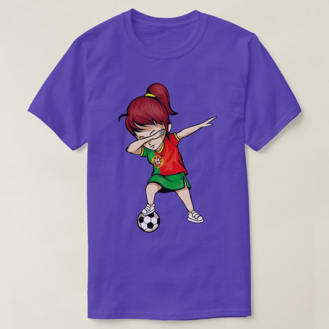 Camiseta Dabbing Soccer Portugal Jersey Portugal (Frente do Design)