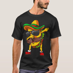Camiseta Dabbing Taco Cinco De Mayo Boys Men Comida Mexican