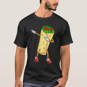 Camiseta Dabbing Taco Cinco De Mayo Engraçado Comida mexica