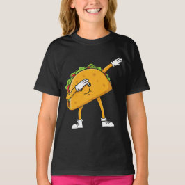 Camiseta Dabbing Taco Cinco de Mayo Engraçado Comida mexica