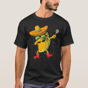 Camiseta Dabbing Taco Cinco De Mayo Kids Comida mexicana