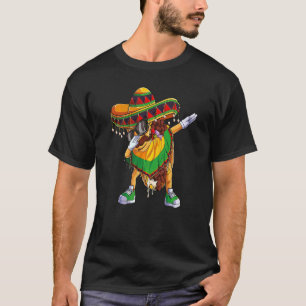 Camiseta Dabbing Taco Poncho Sombrero Cinco De Mayo Fiesta