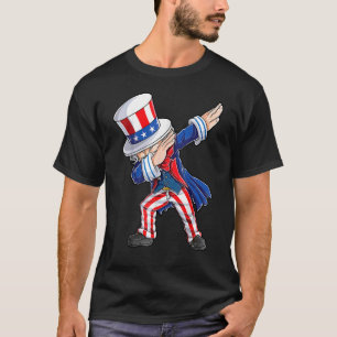 Camiseta Dabbing Tio Sam 4 De Julho Meninos Men