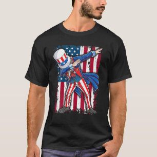 Camiseta Dabbing Tio Sam 4 Do Julho American Flag Gifts