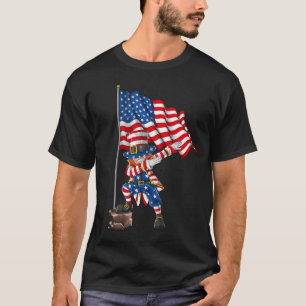 Camiseta Dabbing Tio Sam 4 th Of Julian American Flag