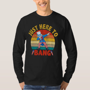 Camiseta Dabbing Tio Sam Estou Aqui Para Bang 4 De Julho
