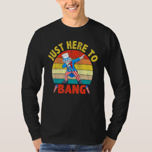 Camiseta Dabbing Tio Sam Estou Aqui Para Bang 4 De Julho