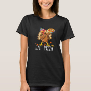 Camiseta Dabbing Turkey Come Pizza Adulto Vegan Kids Graças