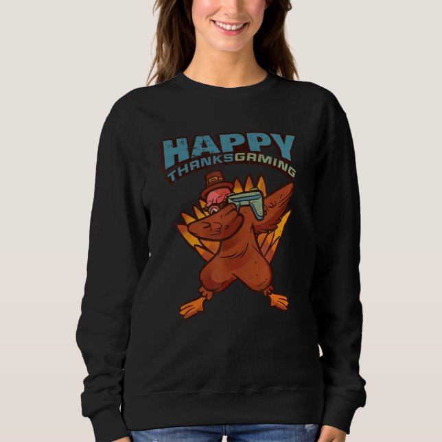 Camiseta Dabbing Turkey Thanksgiving (Frente)