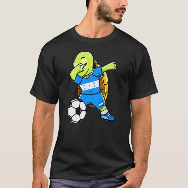 Camiseta Dabbing Turtle Honduras Soccer Fans Jersey Hondura (Frente)