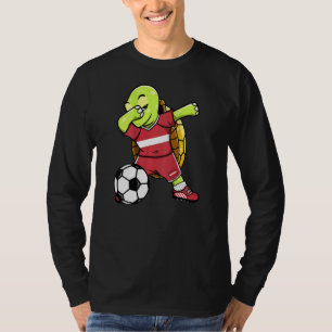 Camiseta Dabbing Turtle Latvia Soccer Fans Jersey Letão F