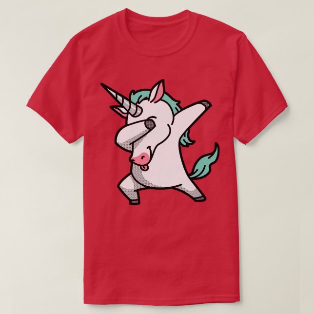 Camiseta Dabbing Unicorn (Frente do Design)