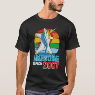 Camiseta Dabbing Unicorn 14 13 de Birthday Inespetacular De