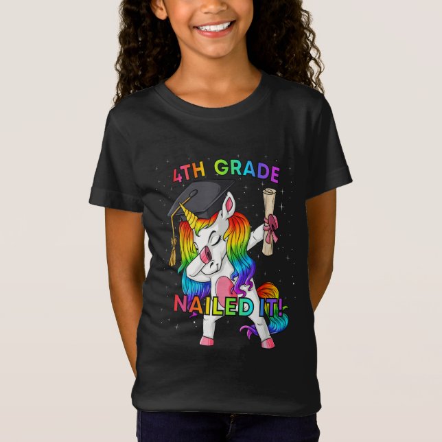 Camiseta Dabbing Unicorn 4º Graduação de Ti Nails (Frente)