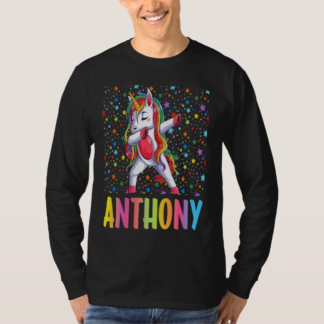 Camiseta Dabbing Unicorn Anthony (Frente)