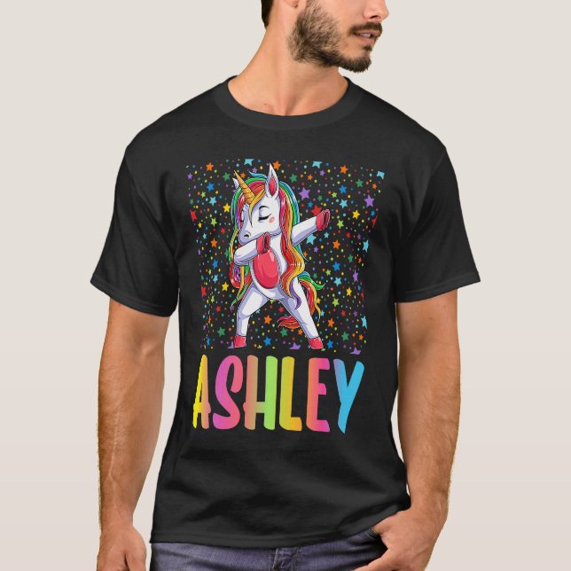 Camiseta Dabbing Unicorn Ashley (Frente)