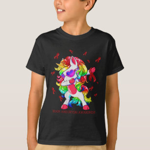 Camiseta Dabbing Unicorn Brain Aneurysm Awarise Fita G