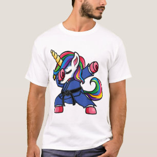 Camiseta Dabbing Unicorn brasileiro Jiu Jitsu Mãe Tee BJJ W