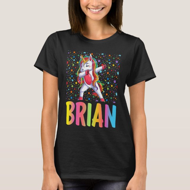 Camiseta Dabbing Unicorn Brian (Frente)
