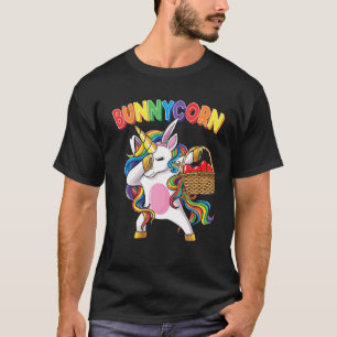 Camiseta Dabbing Unicorn Bunnycorn Eggs Páscoa Girls Kids