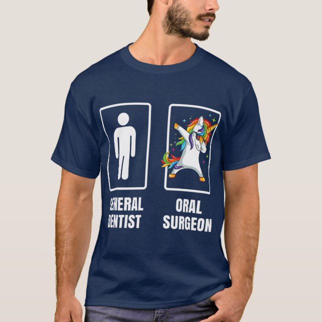 Camiseta Dabbing Unicorn - Cirurgião Oral Dentista (Frente)