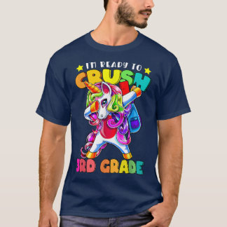 Camiseta Dabbing Unicorn de volta a School Girls T-S
