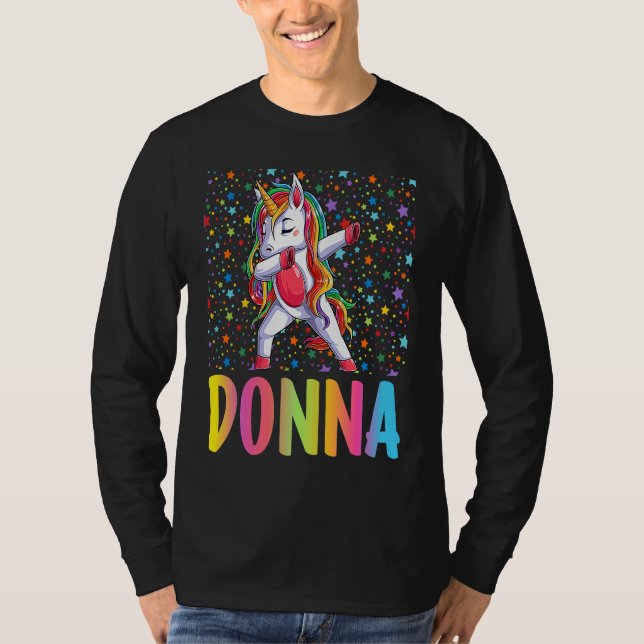 Camiseta Dabbing Unicorn Donna (Frente)