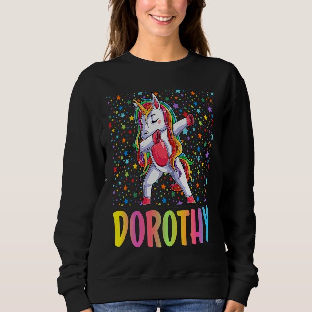 Camiseta Dabbing Unicorn Dorothy (Frente)