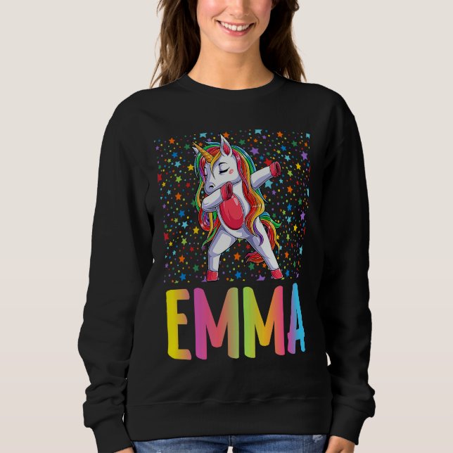 Camiseta Dabbing Unicorn Emma (Frente)