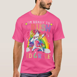 Camiseta Dabbing Unicorn Estou pronto para esmagar o 3º ano