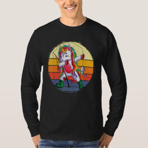 Camiseta Dabbing Unicorn Fisheries Vintage Cute Girls Roupa
