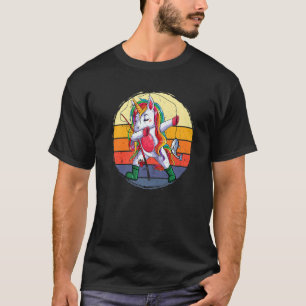 Camiseta Dabbing Unicorn Fisheries Vintage Cute Girls Roupa