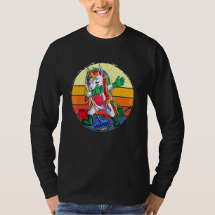 Camiseta Dabbing Unicorn Gardening Vintage Cute Girls Appar