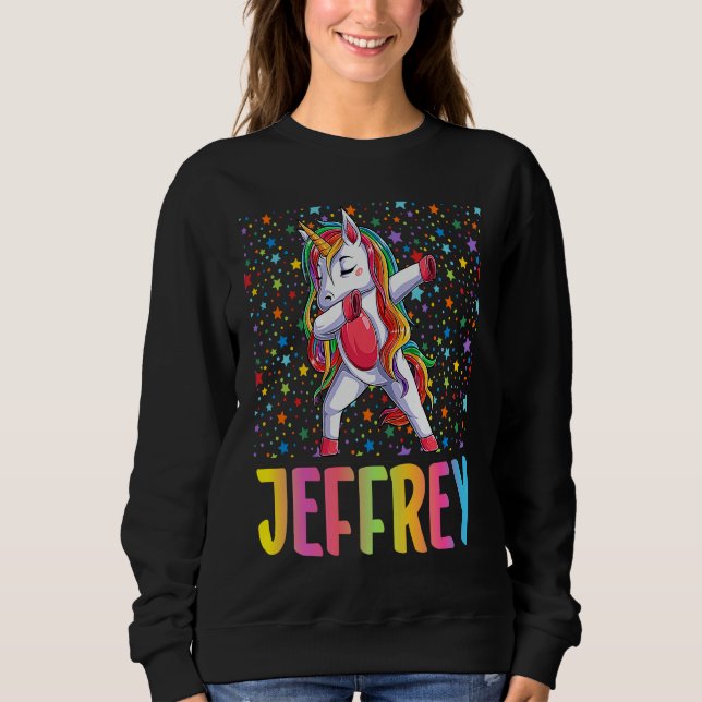 Camiseta Dabbing Unicorn Jeffrey (Frente)