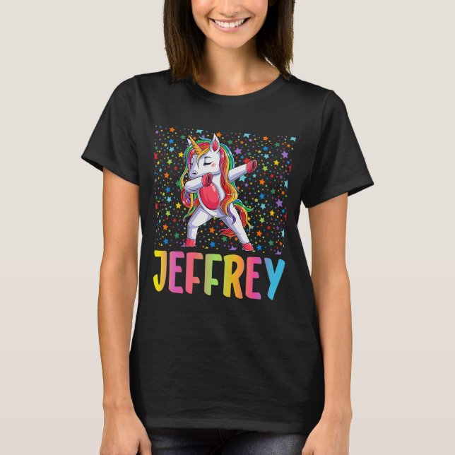 Camiseta Dabbing Unicorn Jeffrey (Frente)