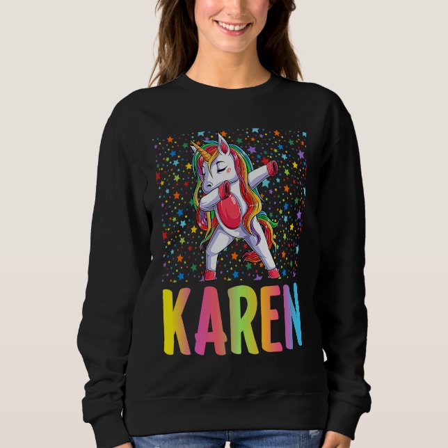 Camiseta Dabbing Unicorn Karen (Frente)