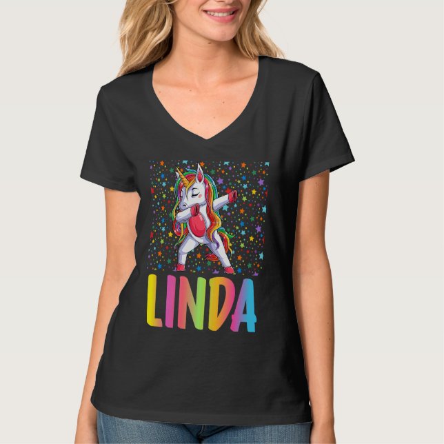 Camiseta Dabbing Unicorn Linda (Frente)