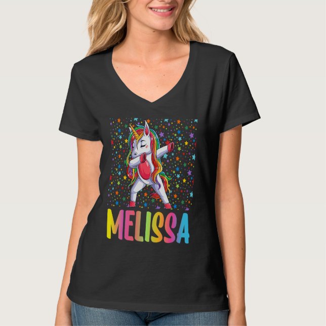 Camiseta Dabbing Unicorn Melissa (Frente)