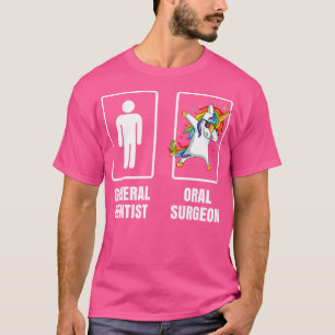 Camiseta Dabbing Unicorn Orn Cirurgia Oral Cirurgião Dentis