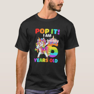 Camiseta Dabbing Unicorn Pop I I Am 6 Anos Crianças 6 B