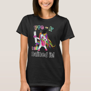 Camiseta Dabbing Unicorn Pre K I Ainda Prendeu Graduação De