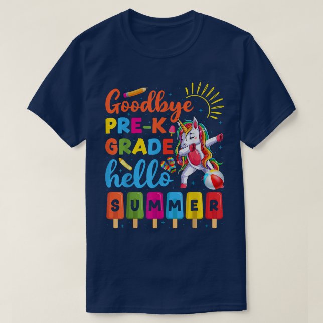 Camiseta Dabbing Unicorn Prek Teacher Study Kids Hello Su (Frente do Design)