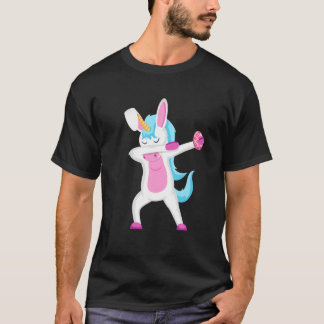 Camiseta Dabbing Unicorn Rabbit Páscoa Day Egs Dab Boys Gi