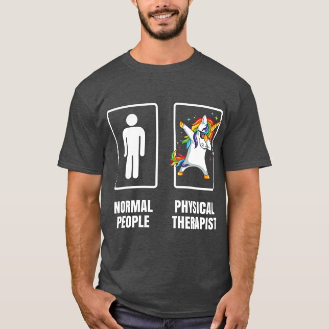 Camiseta Dabbing Unicorn Terapêutica Física PT (Frente)